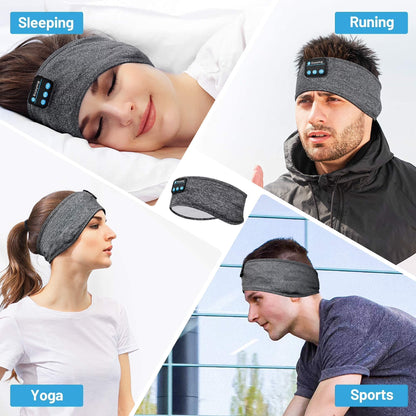 Sleep Headphones Wireless, Bluetooth Sports Headband Headphones with Ultra-Thin HD Stereo Speakers Perfect for Sleeping,Workout,Jogging,Yoga,Insomnia, Air Travel, Meditation