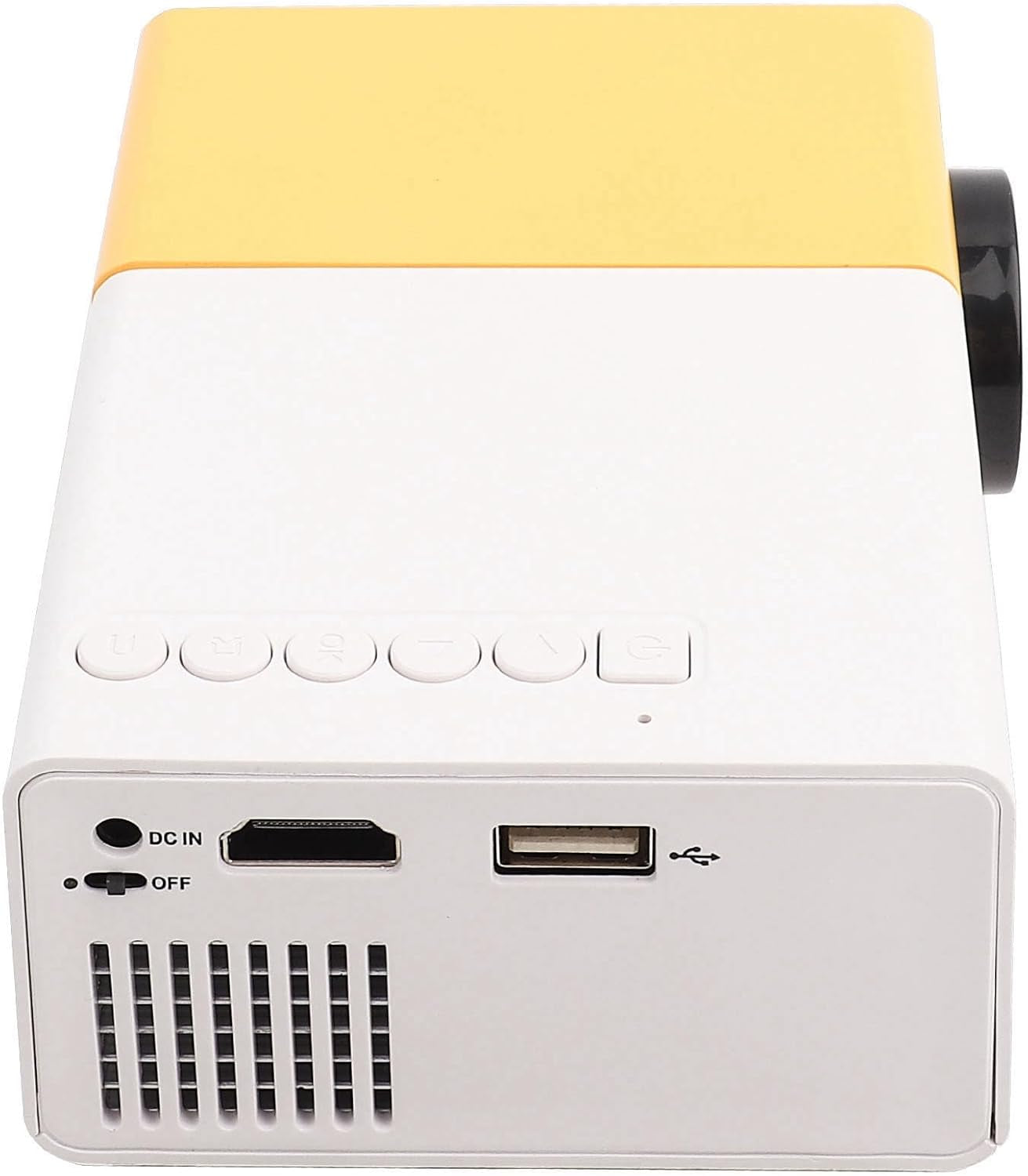 Portable Video Projector, 1080P Full HD Mini 4K Home Theater Projector Support 30,000 Hrs LED Lamp Life, 1500 Lux, Compatible with HDMI/VGA/USB/TV Box/Laptop/Dvd for Indoor Outdoor(Us Plug)