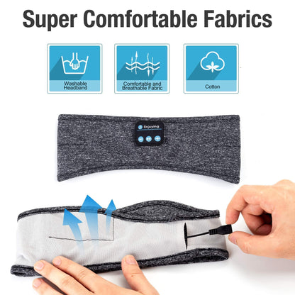 Sleep Headphones Wireless, Bluetooth Sports Headband Headphones with Ultra-Thin HD Stereo Speakers Perfect for Sleeping,Workout,Jogging,Yoga,Insomnia, Air Travel, Meditation