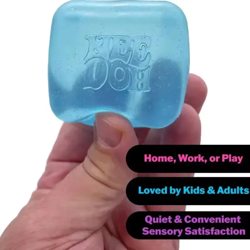 Schylling  Nice Cube Sensory Fidget Toy, Stress Relief Squishy Cube, Anti-Anxiety Squeeze Toy for Focus & ADHD Support