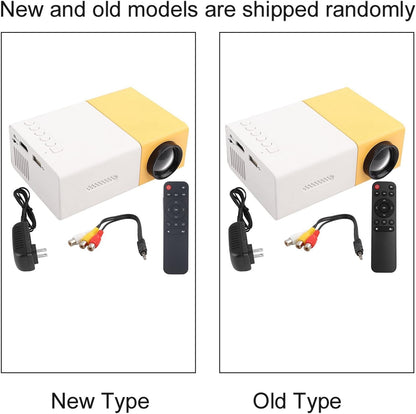 Portable Video Projector, 1080P Full HD Mini 4K Home Theater Projector Support 30,000 Hrs LED Lamp Life, 1500 Lux, Compatible with HDMI/VGA/USB/TV Box/Laptop/Dvd for Indoor Outdoor(Us Plug)