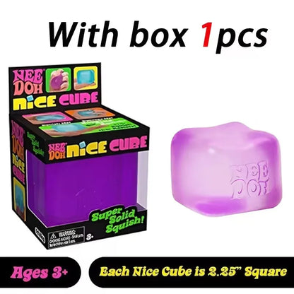 Schylling  Nice Cube Sensory Fidget Toy, Stress Relief Squishy Cube, Anti-Anxiety Squeeze Toy for Focus & ADHD Support